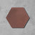 Crimson Hexagonal Cement Tile